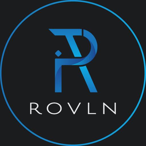 Rovln logo image.